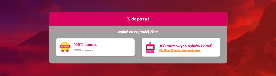 HitNSpin: 100% + 100 DS na Pierwszą Wpłatę