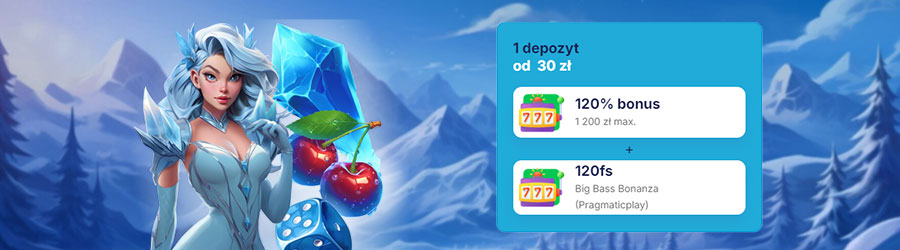 Ice: 120% + 120 DS na Pierwszą Wpłatę