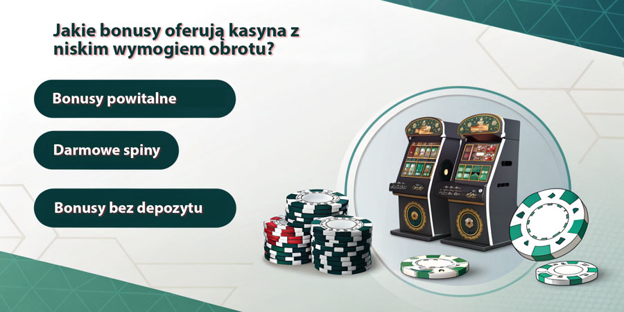 Jakie bonusy oferują kasyna z niskim wymogiem obrotu?