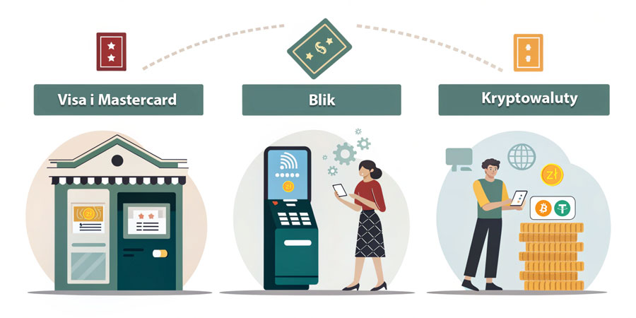 Najlepsze metody płatności w kasynach online