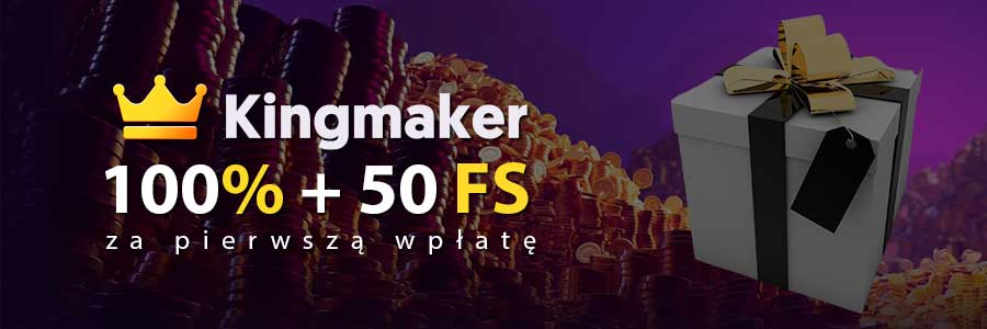 Kingmaker: 100% + 50FS za Pierwszą Wpłatę