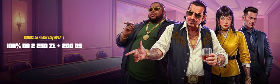 Mafia: 100% + 200FS za Pierwszą Wpłatę