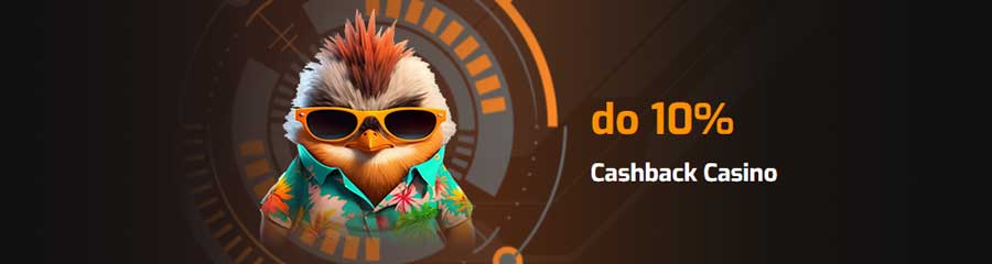 Hugo: Cashback Casino do 10%