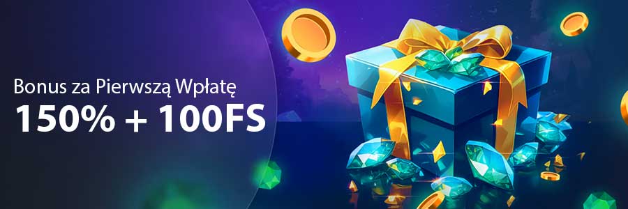 WildWinz: 150% + 100FS za Pierwszą Wpłatę