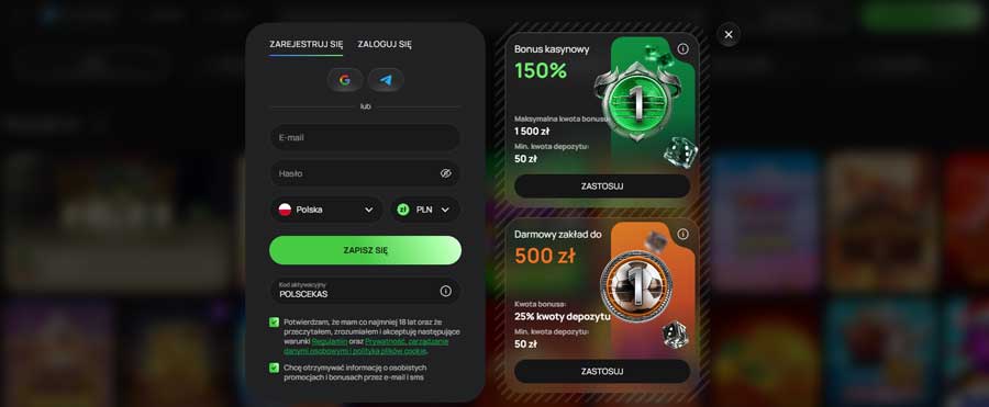 100 Darmowe Spiny Bez Depozytu dla graczy z Polski w Kasyno Flagman