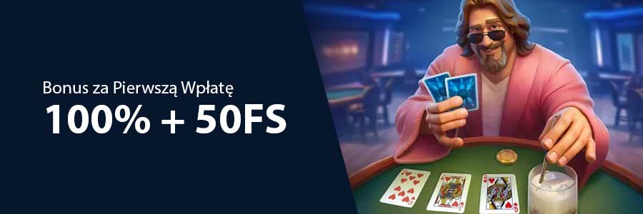 DudeSpin: 100% + 50FS za Pierwszą Wpłatę