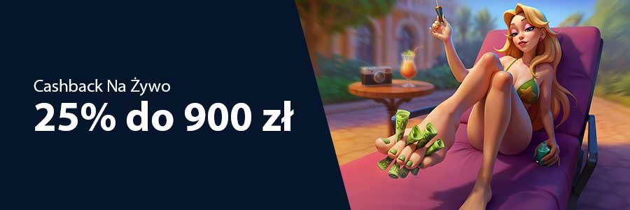 DudeSpin: Cashback Na Żywo 25%